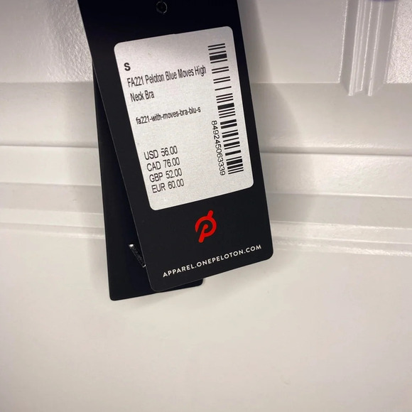 Peloton Blue Moves High Neck Sports Bra - Picture 4 of 7